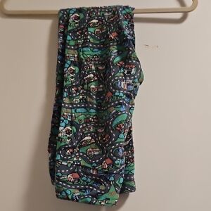 Lularoe One Size Leggings - Street Map